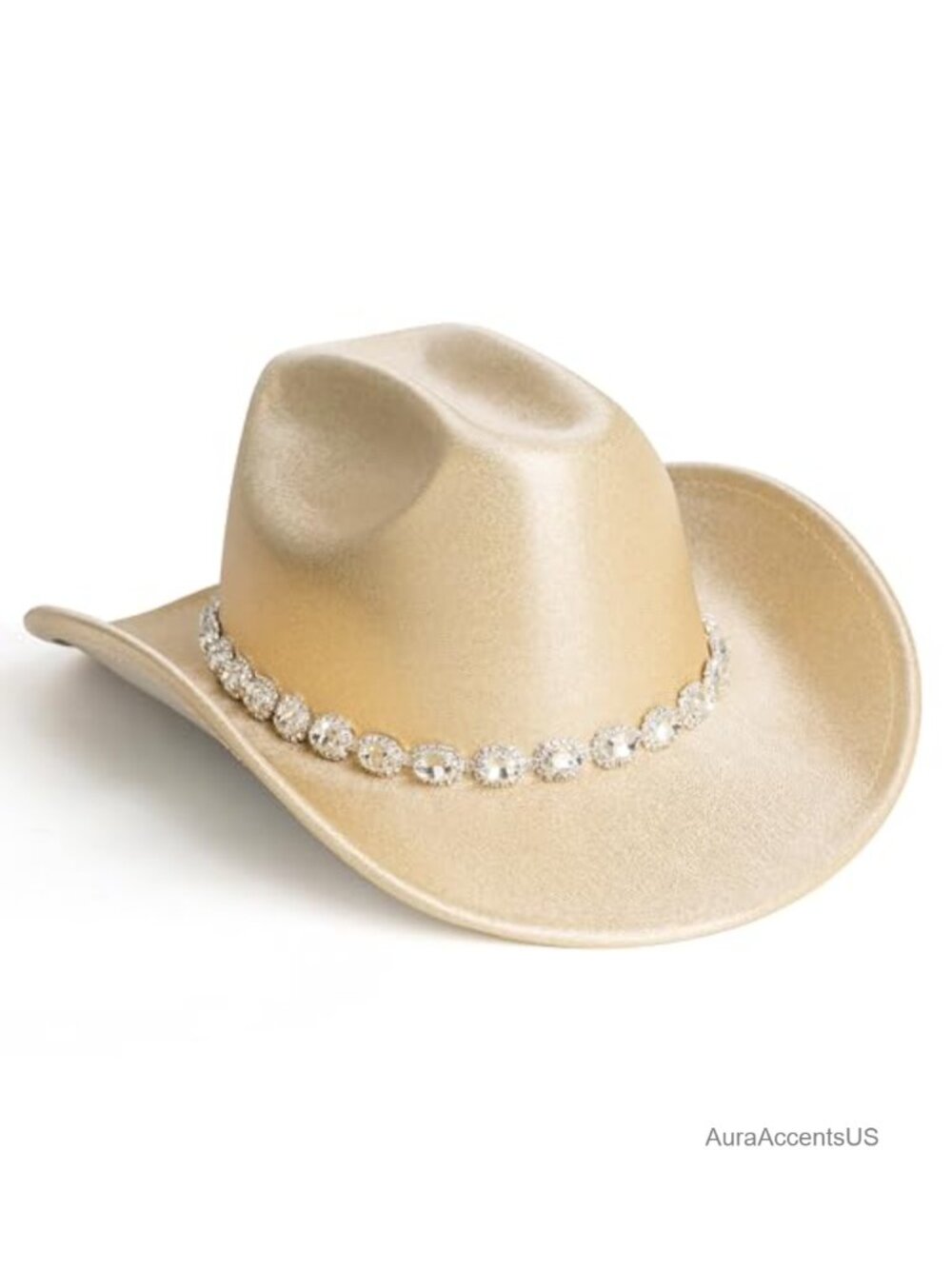 Rhinestone Band Cowgirl Hat Adjustable Western Party Accessory